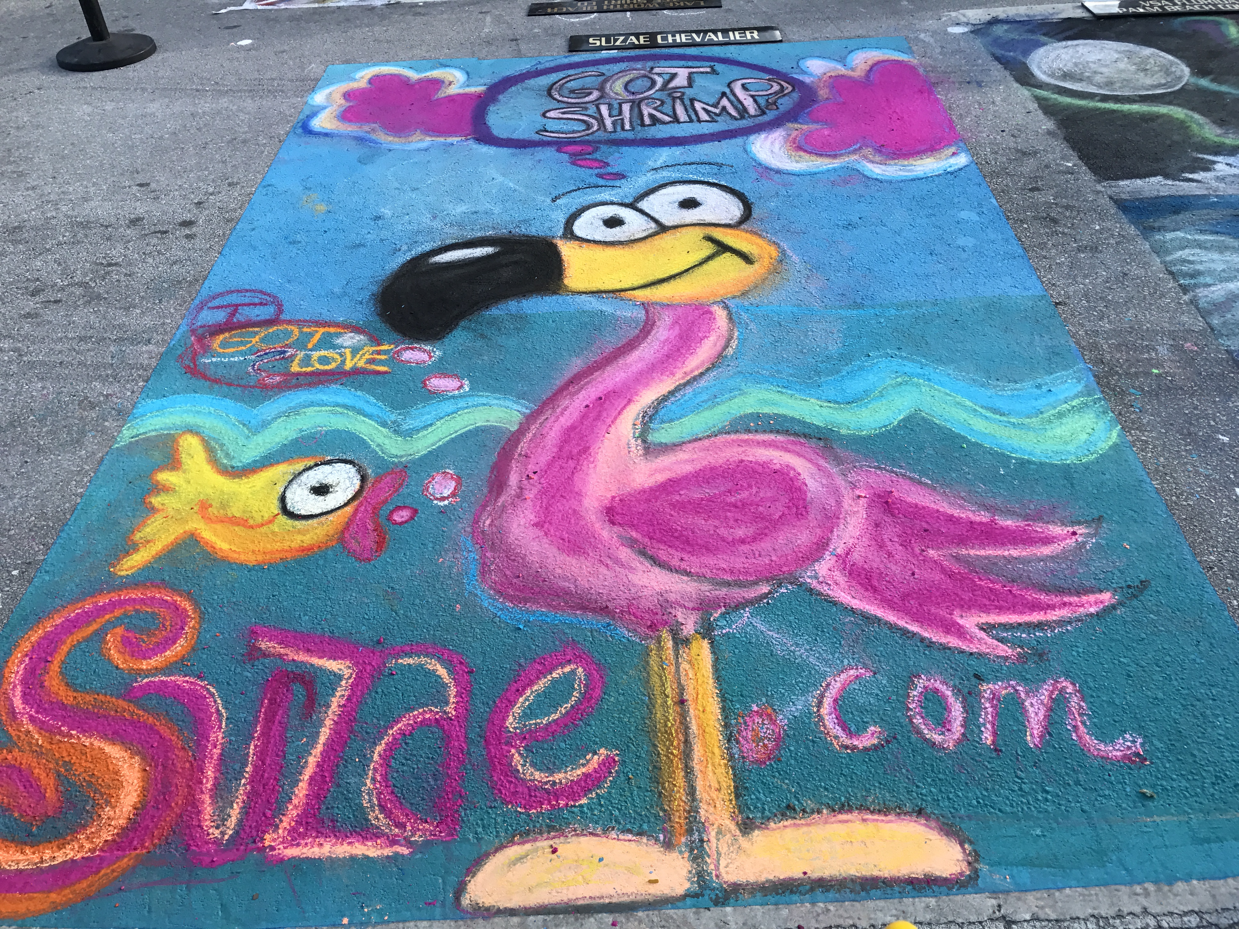 2017 with Suzae Lake Worth Street Painting Festival